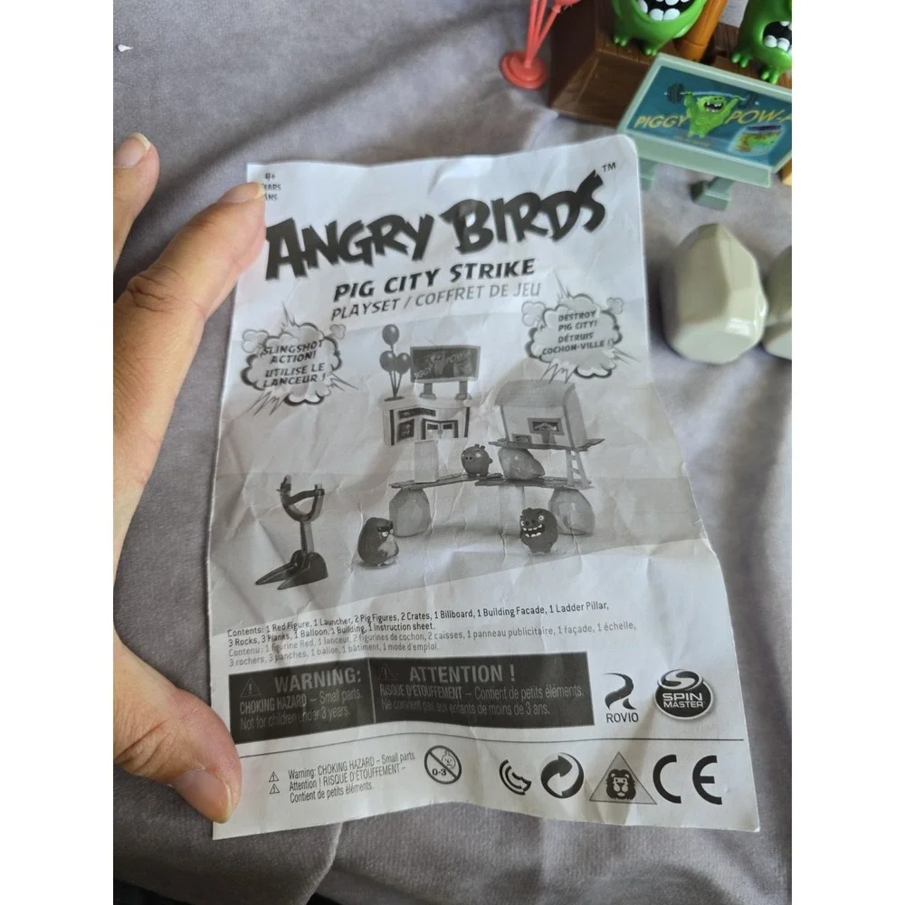 Spin Master Angry Birds Pig City Strike Slingshot Action Game Replacement Parts